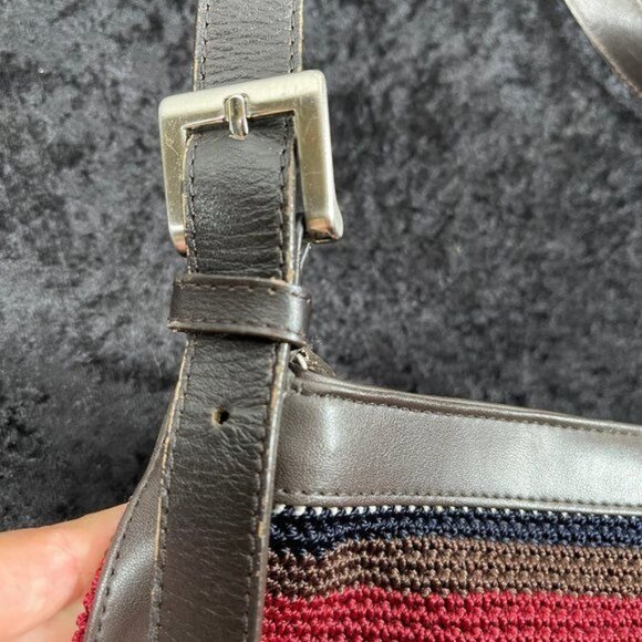 The Sak Elliott Lucca Woven Knit Hobo Shoulder Bag Multicolor - Picture 7 of 8